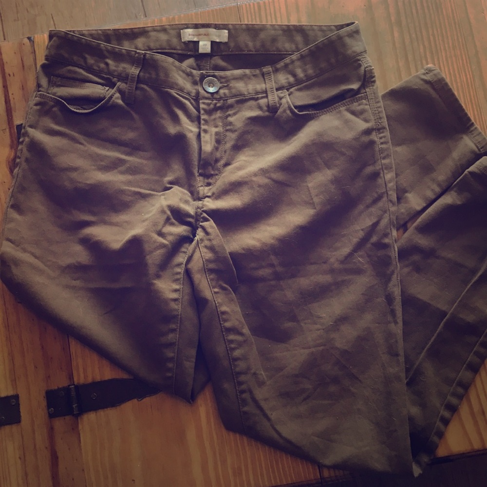 Banana Republic brown skinny pants